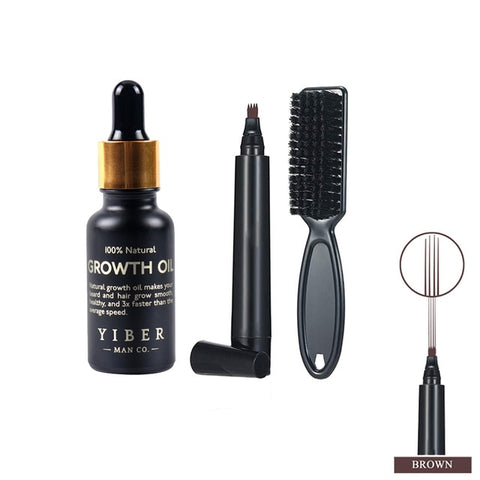 Beard Growth Oil Kit